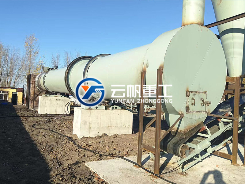 盤錦市大洼區(qū)育苗土滾筒烘干